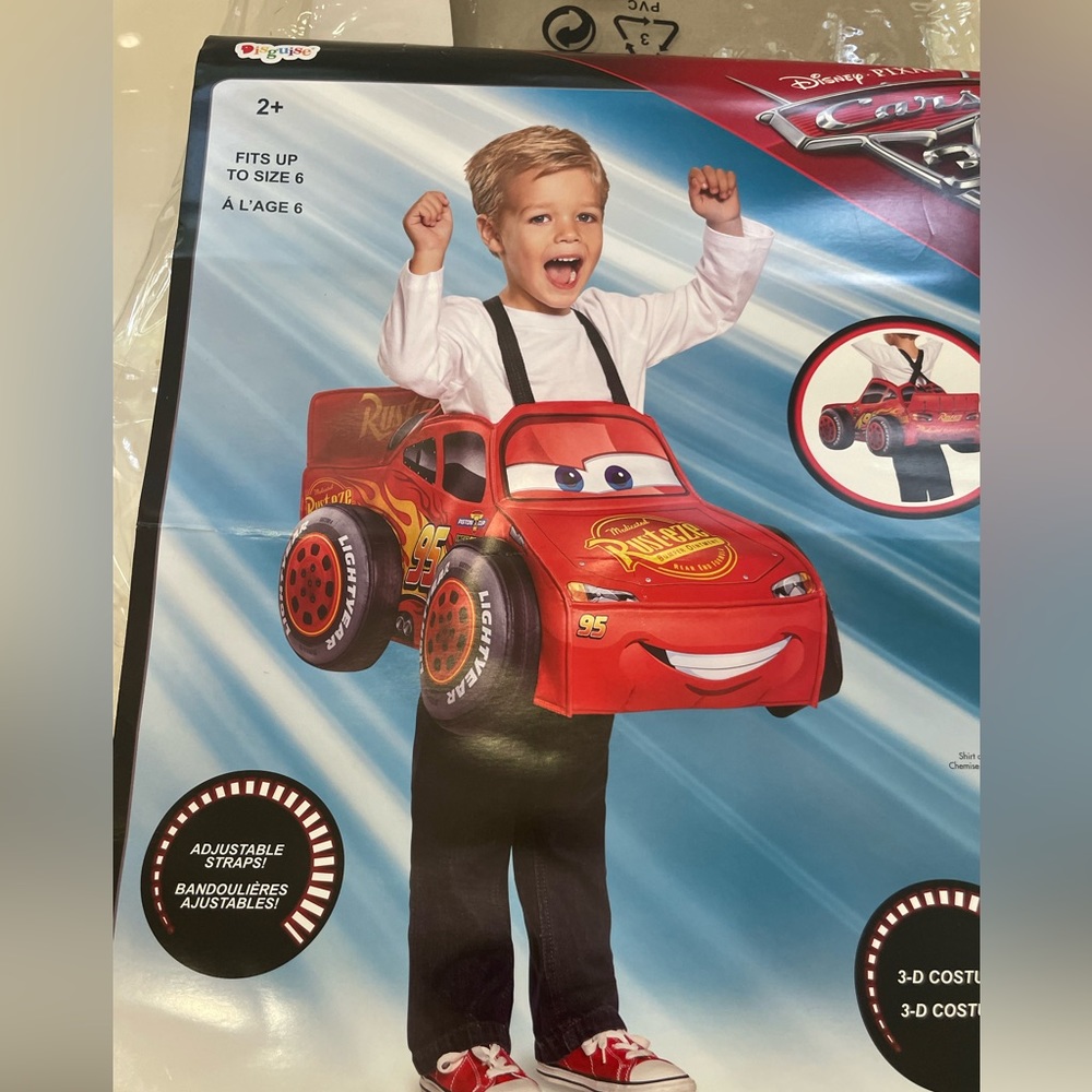 Lightning McQueen Toddler 3D Costume